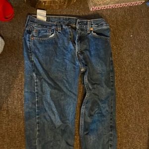 Levi Strauss blue jeans.